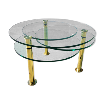 Glass coffee table