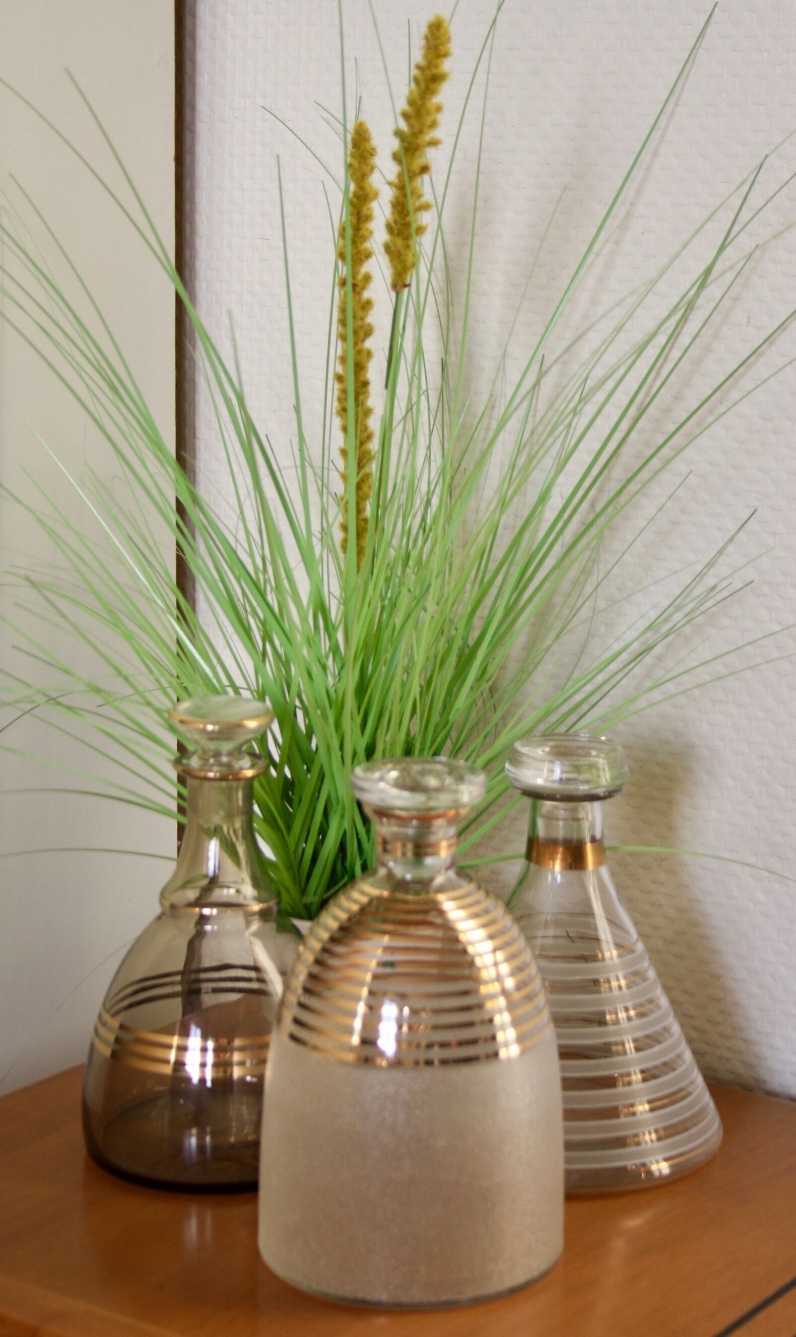 Decanters old set of 3