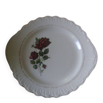 Plat Medicis motif rose et assiettes a dessert