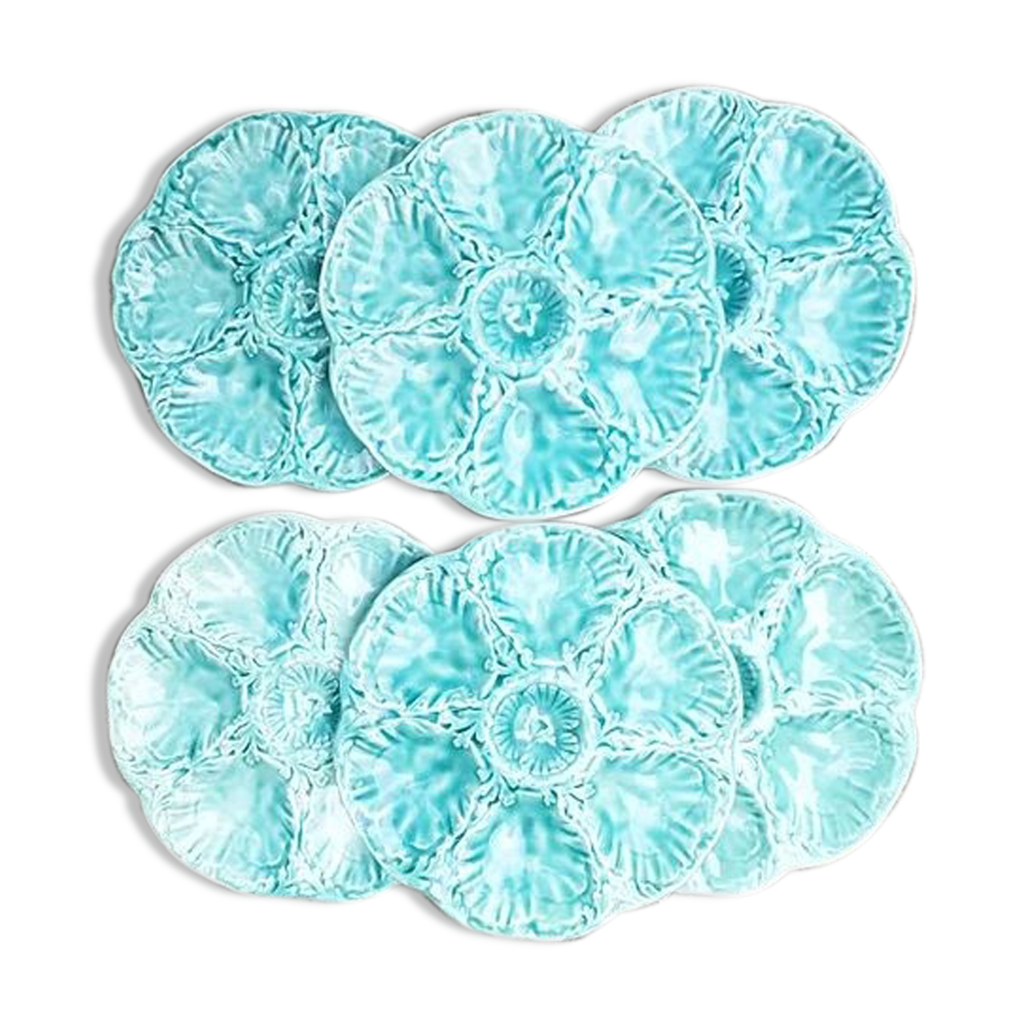 6 gien oyster plates