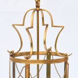 Lanterne en laiton doré à quatre lumières