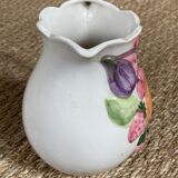 Gerber fruit slip pitcher, vintage ceramics