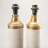 Pair of Bergboms Bitossi table lamps feet, XXth century