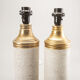 Pair of Bergboms Bitossi table lamps feet, XXth century
