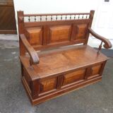 Banc coffre en chêne