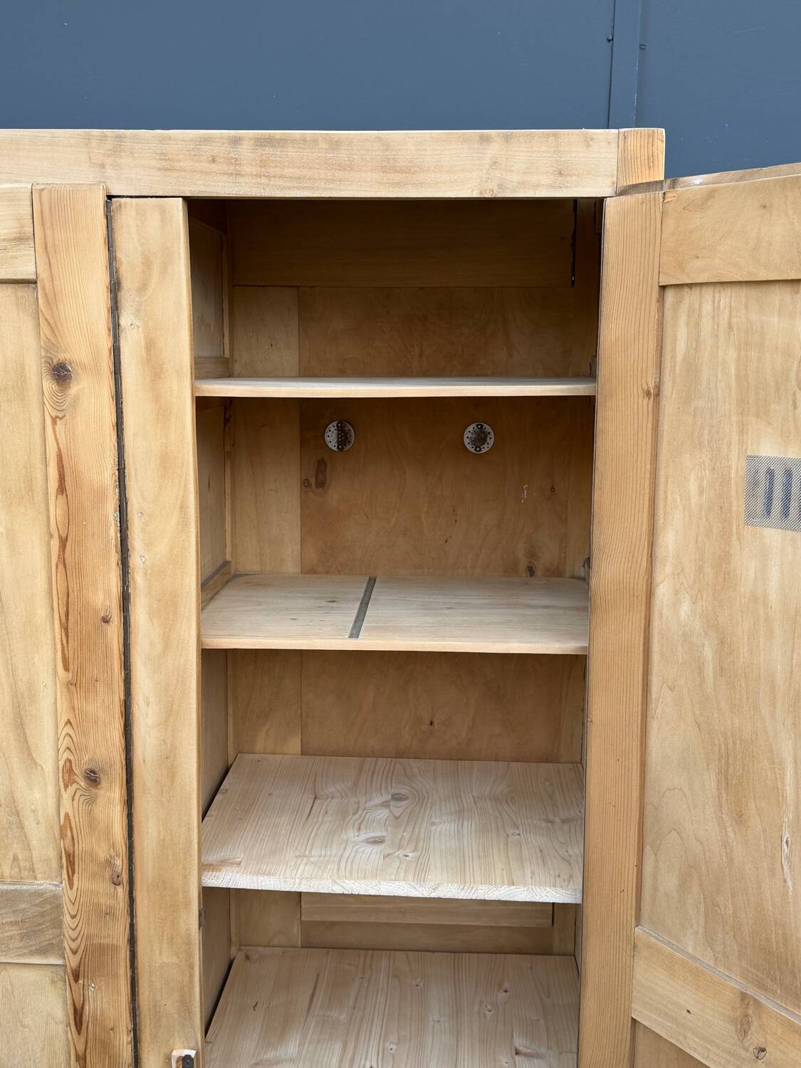 Vintage wooden wardrobe from 1940.
