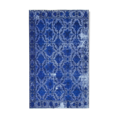 Handmade rustic anatolian 1970s 173 cm x 281 cm blue rug