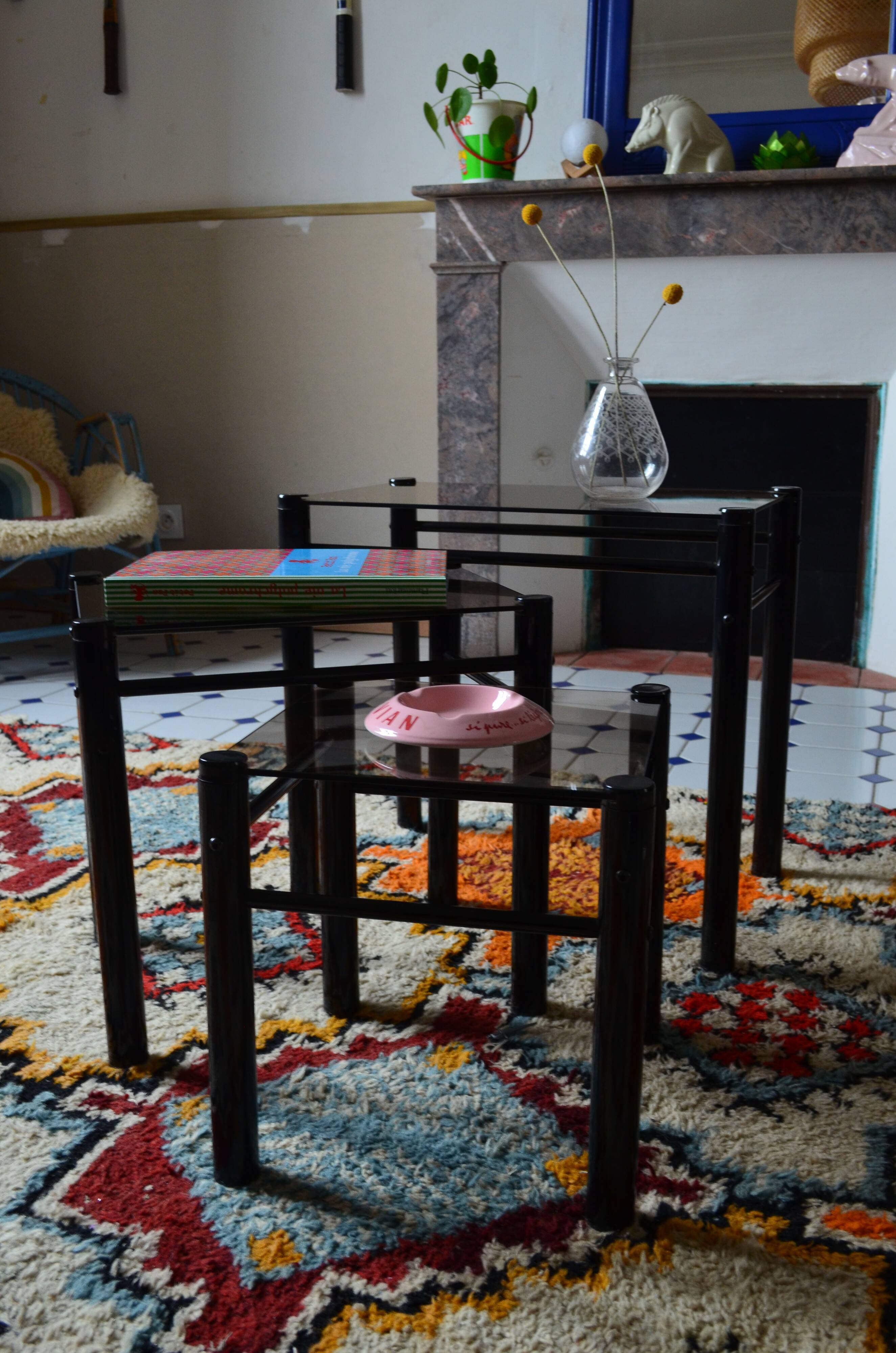 Trio of nesting tables