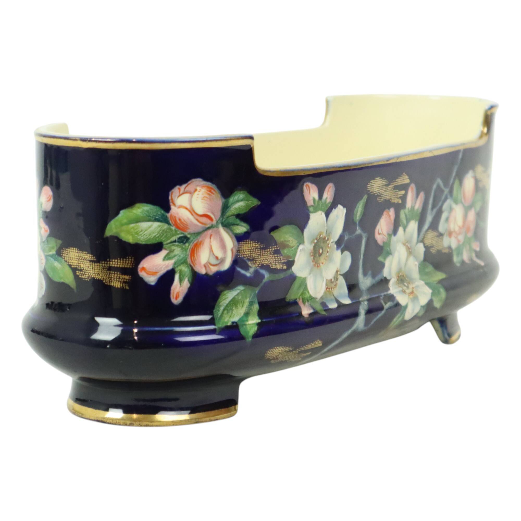 Villeroy & Boch Florale Art Nouveau Flower Pot Taiping Circa 1900