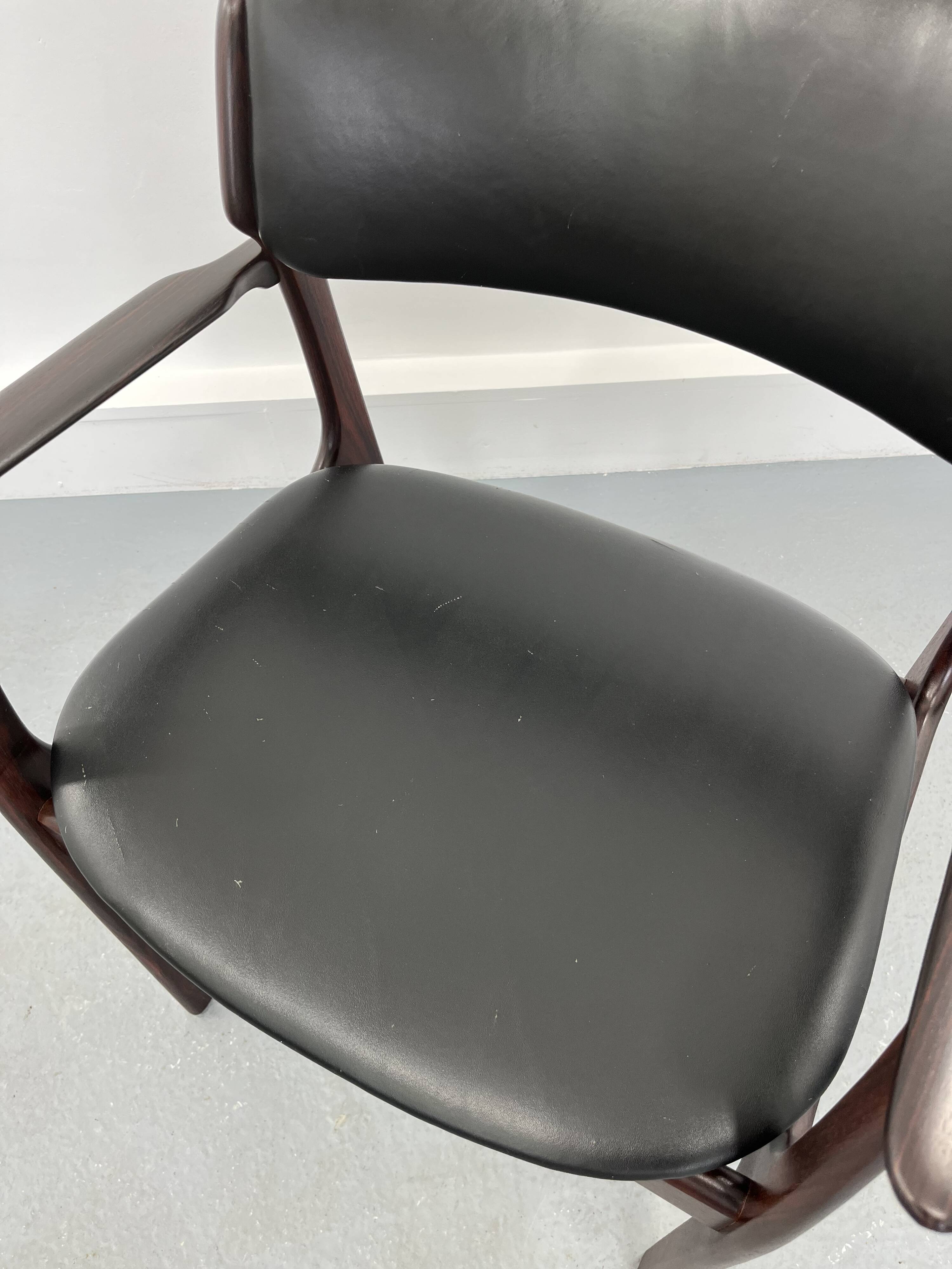 Rosewood armchair by Erik Buch for O.D. Møbler, 1960s