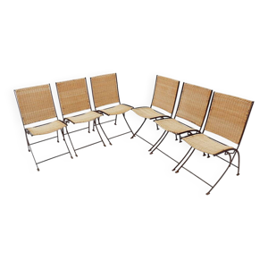Ensemble de 6 chaises - pliantes