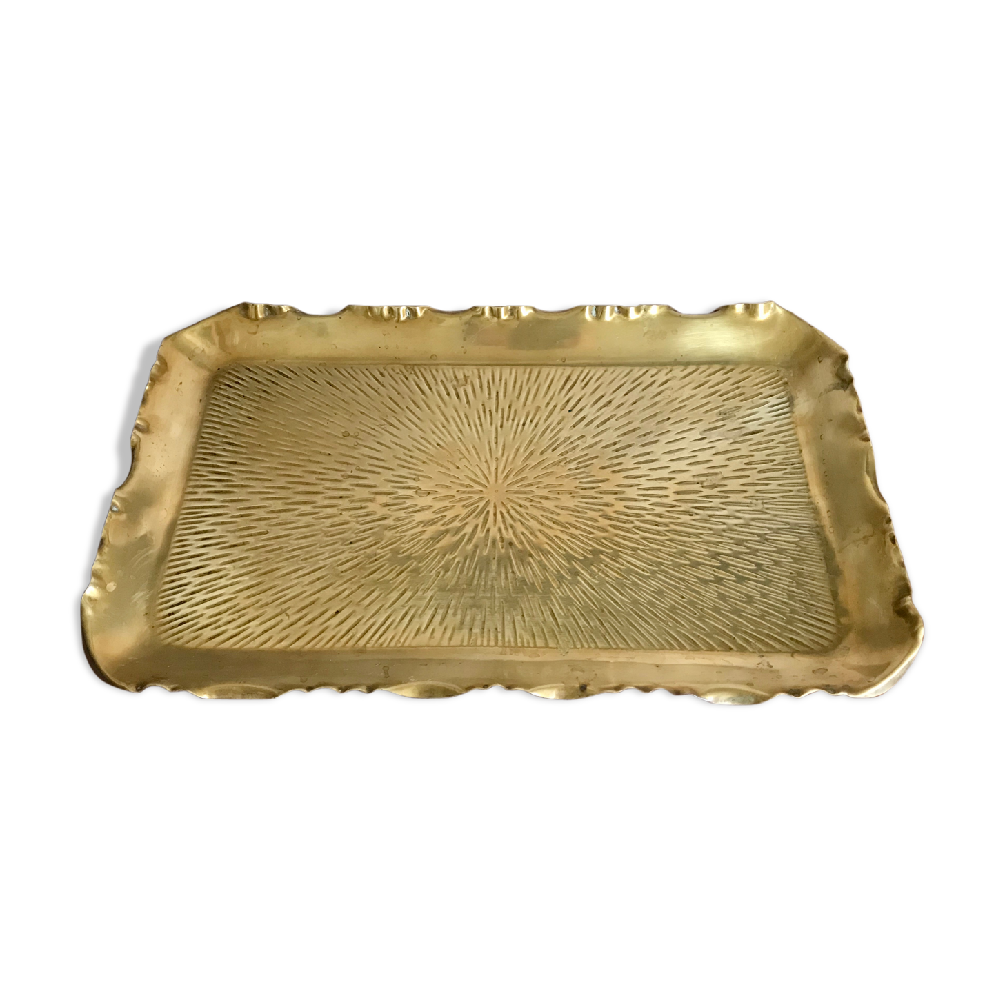 Vintage brass trinket bowl