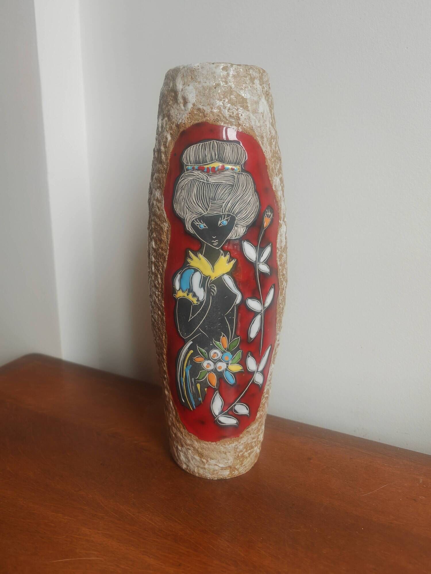 Large vintage ceramic vase 35cm - Giulianelli San Marino - 60s