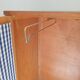 Armoire secrétaire vintage en osier et chêne clair – Années 6