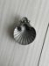 Silver-plated metal shell-shaped soap dish