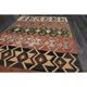 1970s Vintage Turkish Oushak Handmade Wool Cotton Pink Runner Rug 107x255