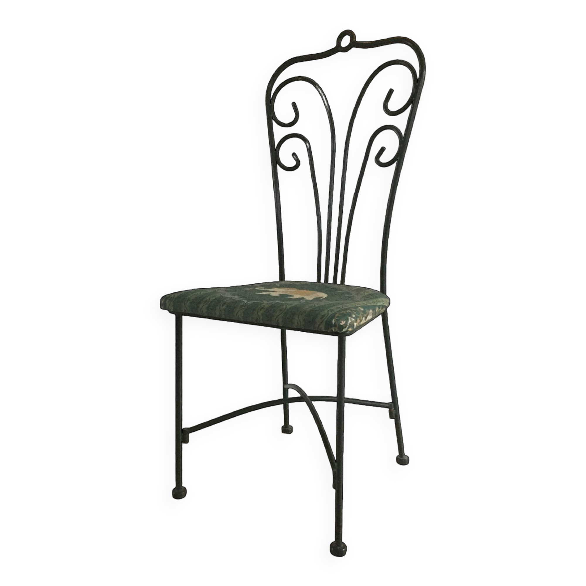 Lot de 2 chaises de patio en fonte d'aluminium avec assises et