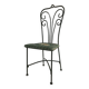 Chaise de jardin fonte d'acier vintage