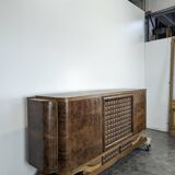 Brutalist enfilade with diamond points