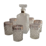 Pitcher and  whiskey glasses 70s