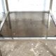 Pair of vintage side tables, chrome and smoked glass 1970
