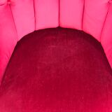 Red velvet toad chair