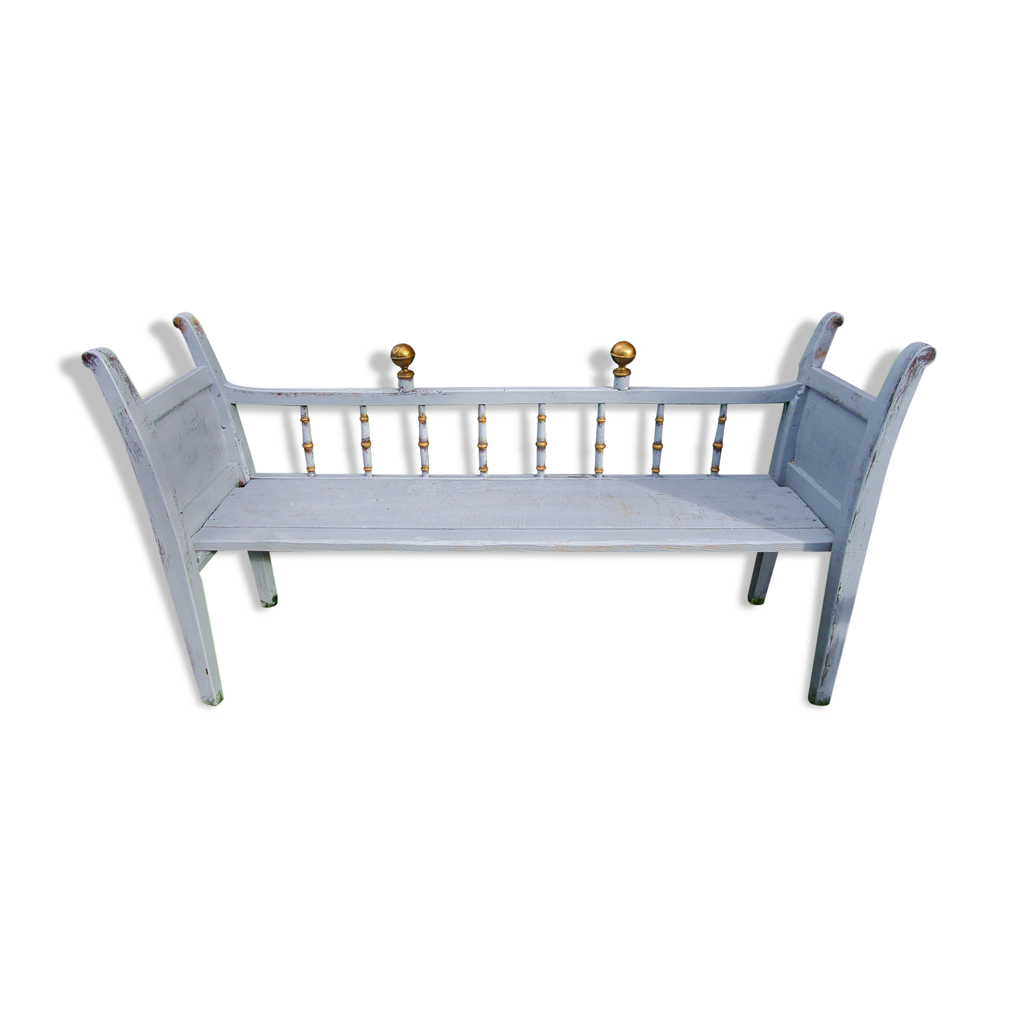 English oak bench 3 places XIX