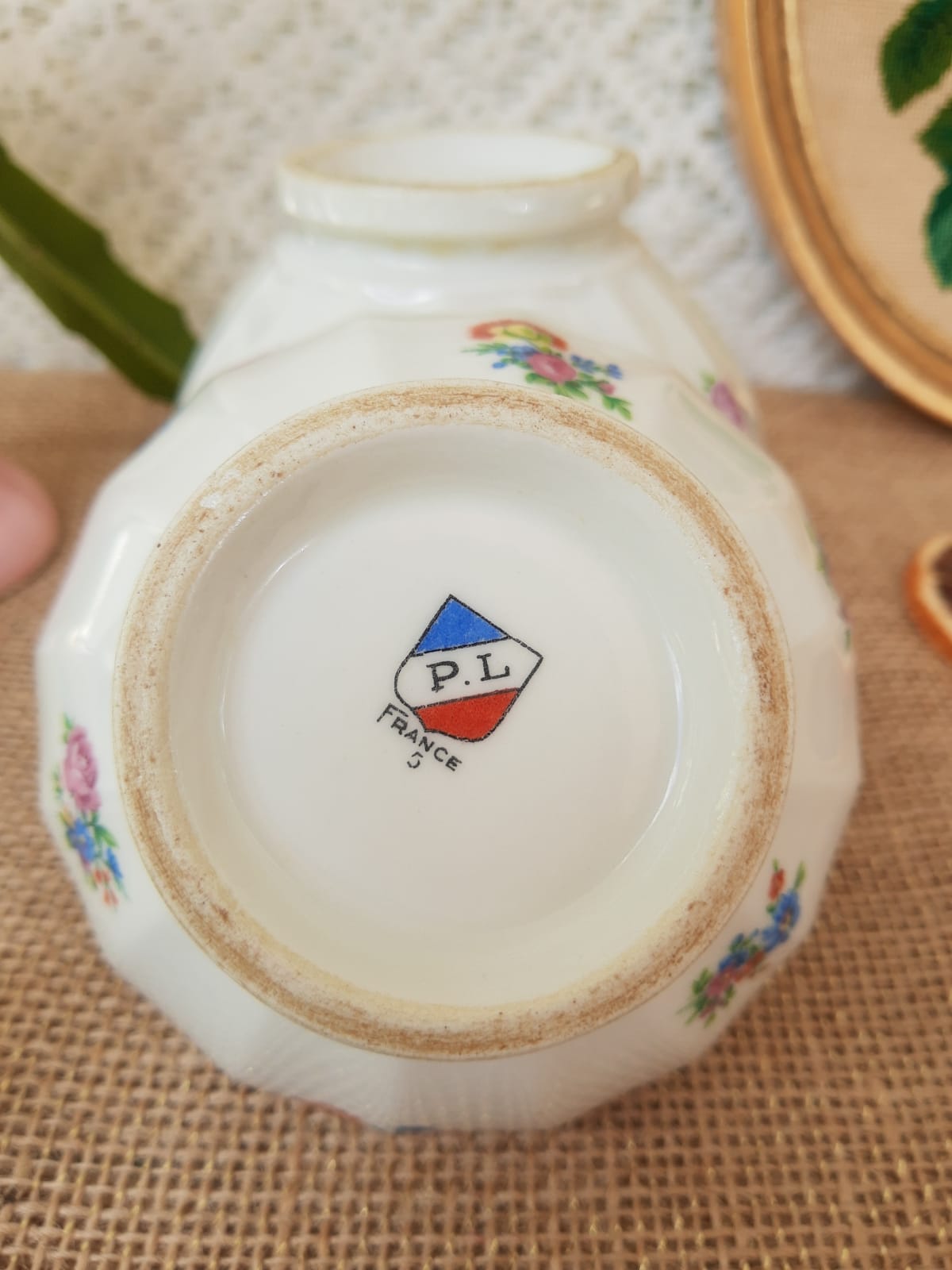 Set of 4 porcelain bowls of old limoges