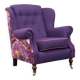 Classic wing chair in the style of Howard & Sons, 1960s