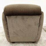 Pair of Italian lounge chairs, original upholstery. Italy, 1970s.