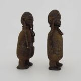 Pair of African fertility doll sculptures Namji Cameroon. 70