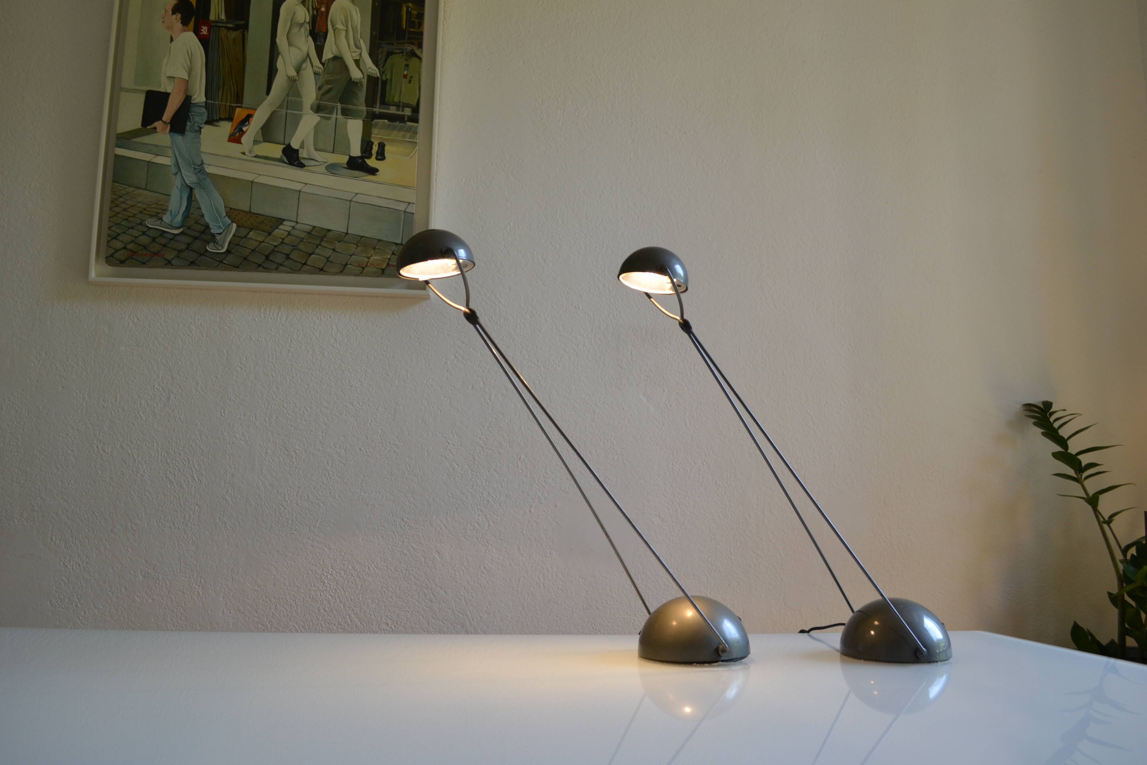 Paire de lampe postmoderniste " meridiana " par Paolo Piva pour stefano Cevoli