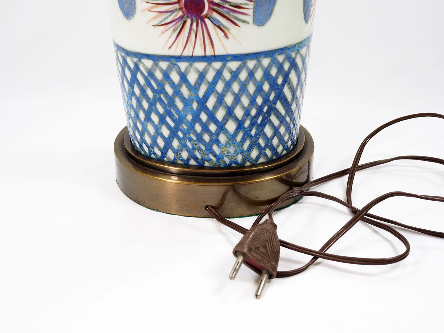 Mid-Century Ceramic Lamp by Marianne Johnson Hansen for Aluminia Faience