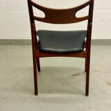 4x Teak Dining Chairs Hans J. Wegner CH29 Sawbuck