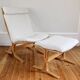 Vintage Scandinavian lounge chair and ottoman Relling model Siesta 1960