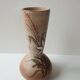 Ceramic vase with flower and wheat ears signed Fonck and Matéo (Vallauris) 1970s