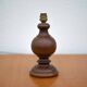 lampe bois, pied de lampe bois vintage
