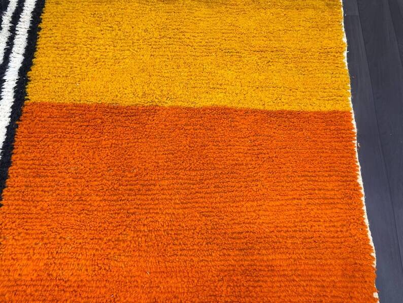 Beni mrirt rug in natural wool size 150 x 250 cm