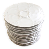 Porcelain oyster plate set by HutschenReuthen