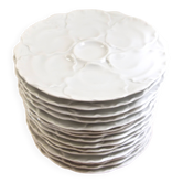 Porcelain oyster plate set by HutschenReuthen