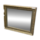 Miroir vintage en stuc doré style Napoléon III ou fin XIXème