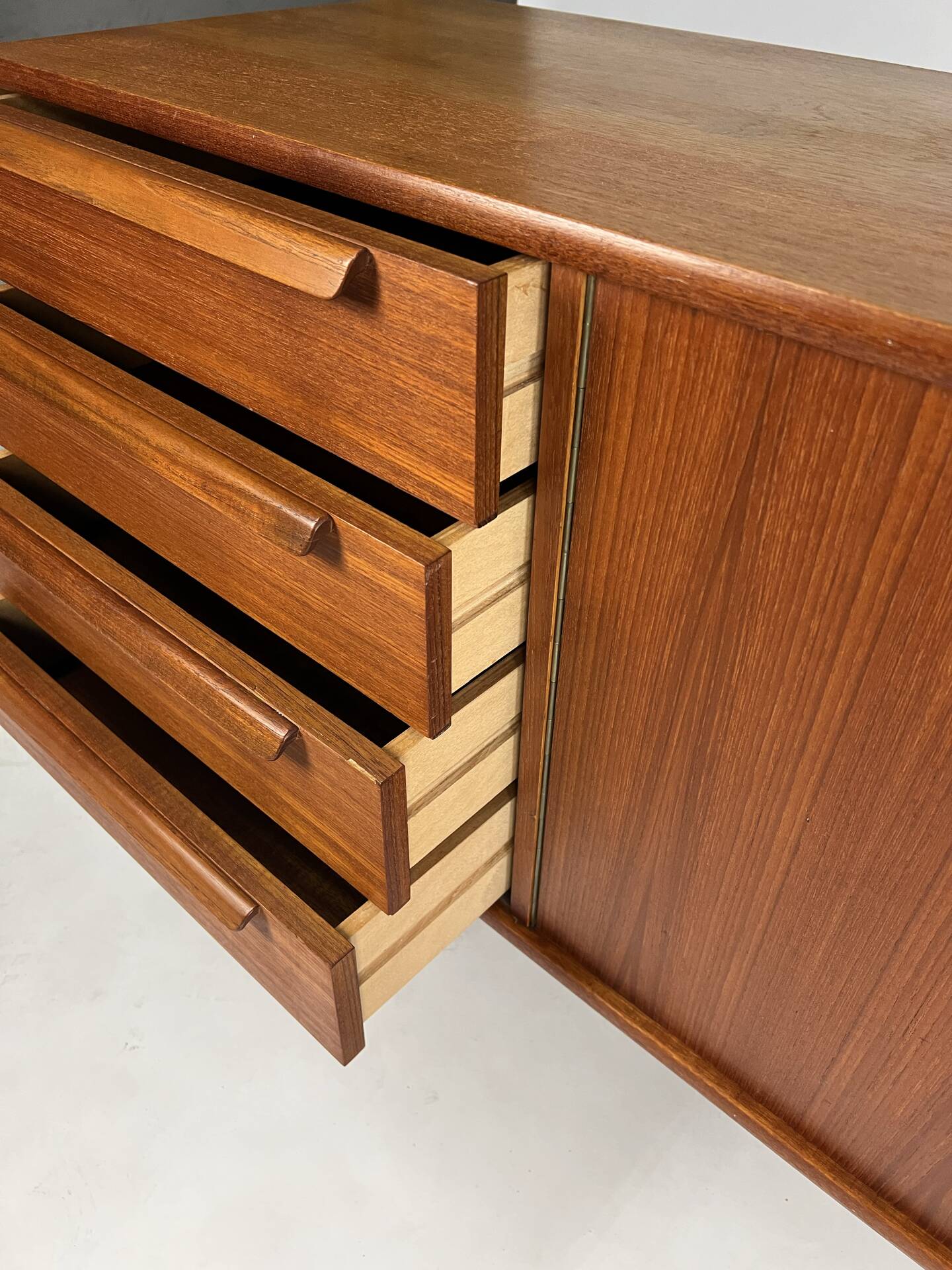 Mid-century teak sideboard by Georg Satink for WK Möbel 60s vintage