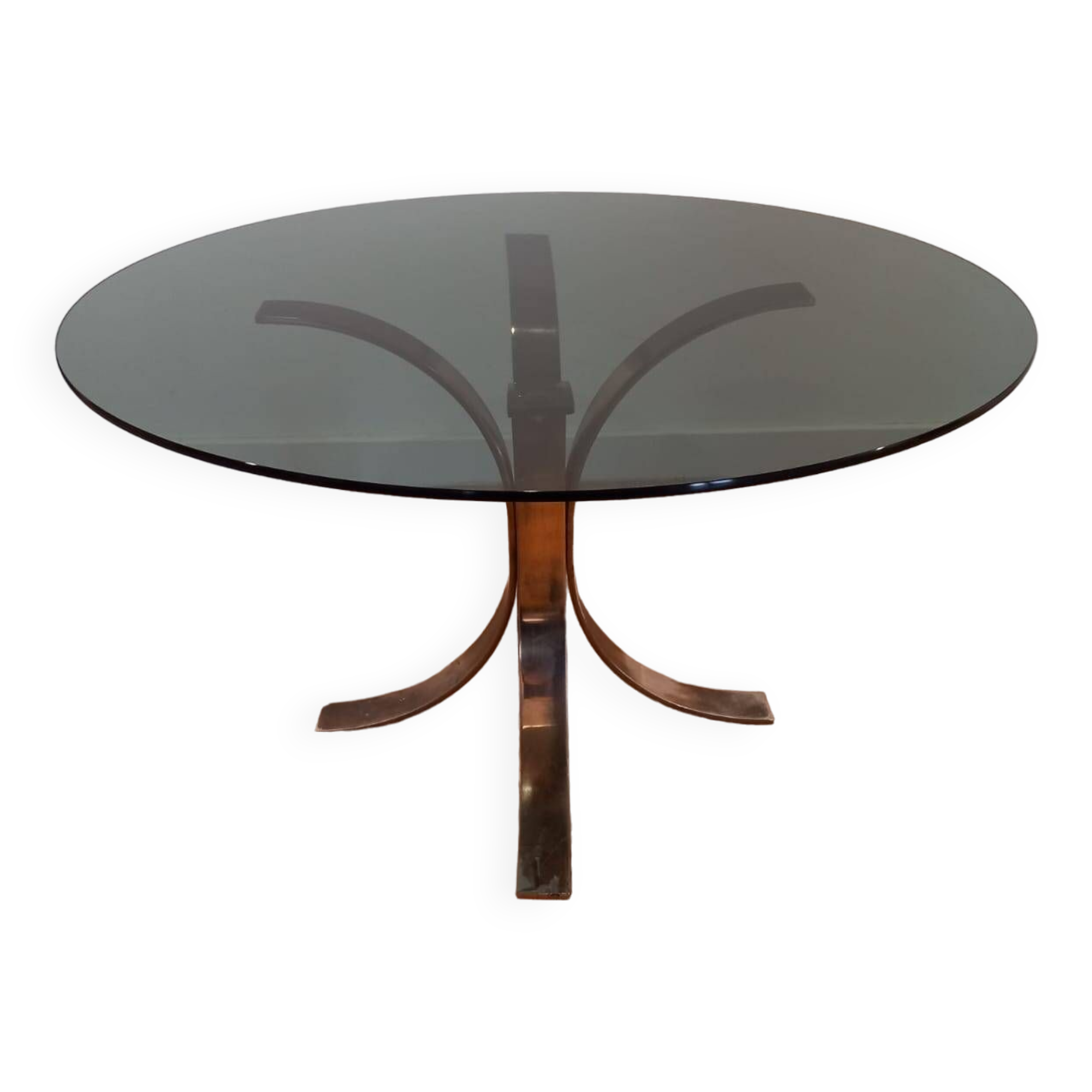 Glass coffee table from the 1970s