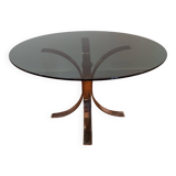 Table basse en verre des années 1970