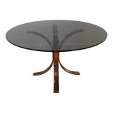 Table basse en verre des années 1970