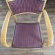 70s armchair chair in Vichy fabric