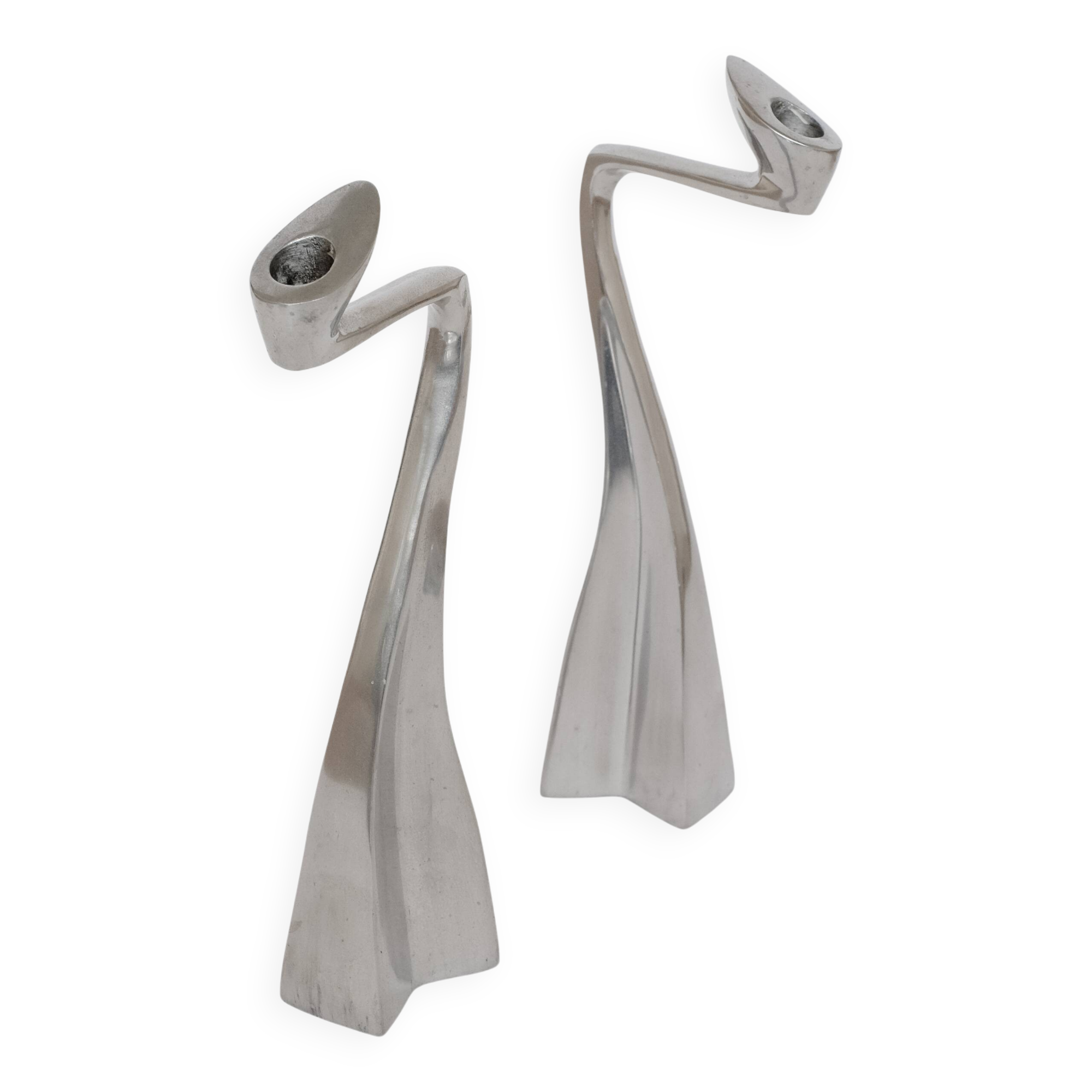 Pair of candle holders by Matthew Hilton 80's