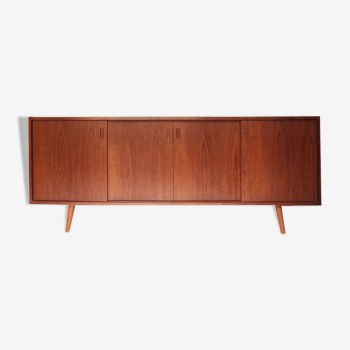 Enfilade scandinave vintage danois, portes coulissantes