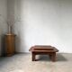Oak coffee table with a double top