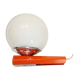 Applique Targetti Sankey Italy métal orange et globe en verre